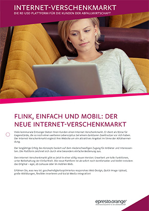 Faltblatt Internet-Verschenkmarkt